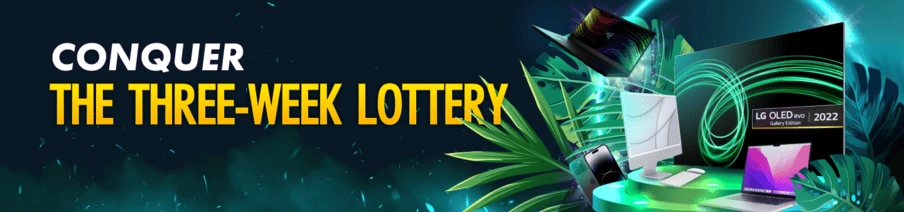 lottery at Tropicanza with tasty prizes (TV, phone and other prizes)